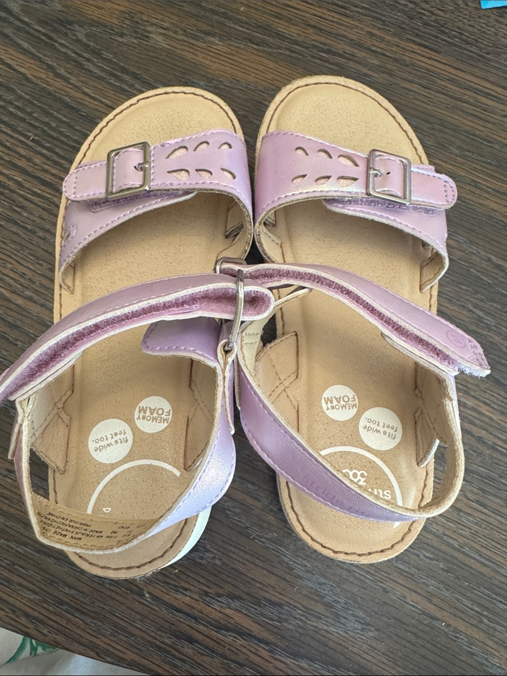 Stride Rite 360 Purple 13m Adjustable Strap Sandals